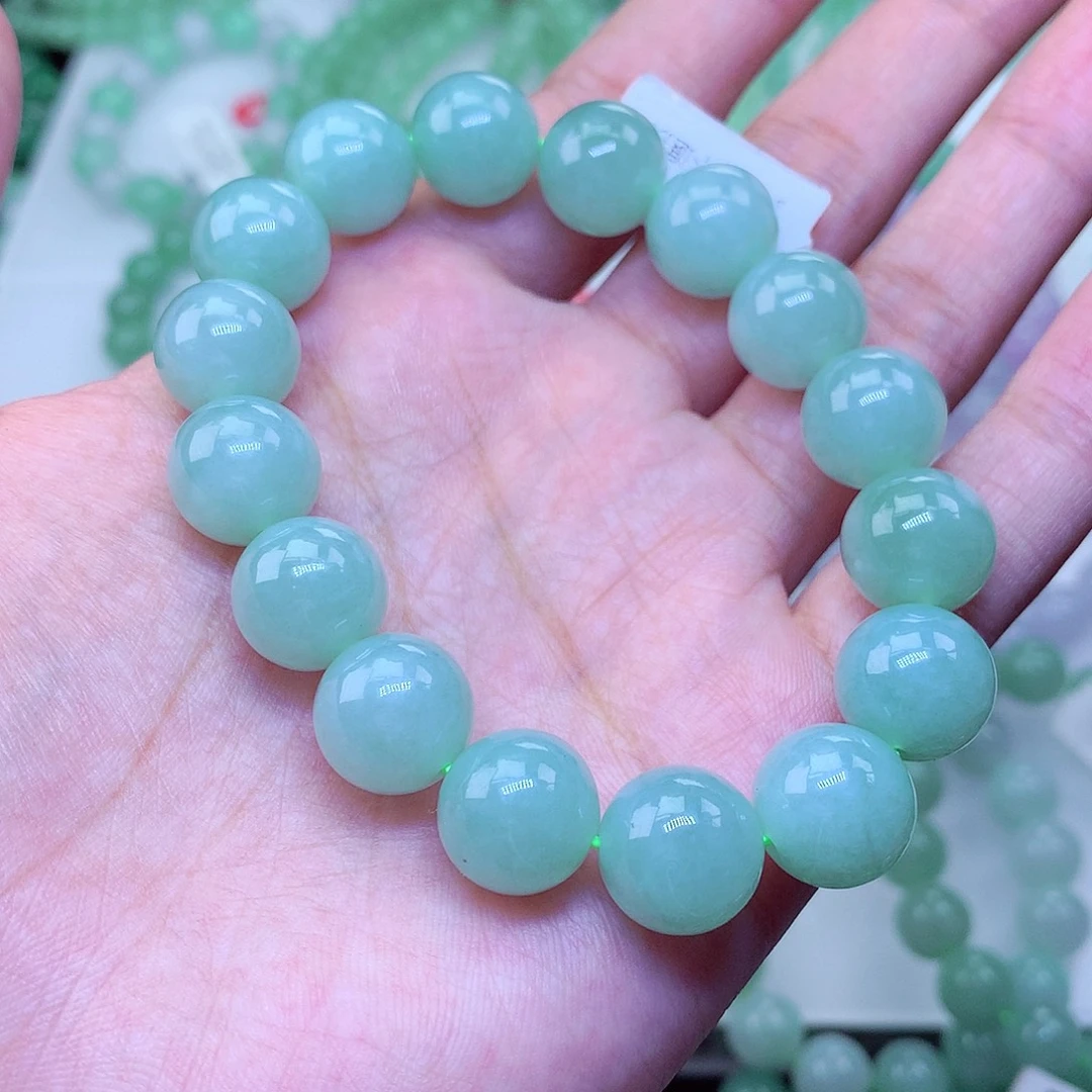 翡翠未镶嵌毛衣链卡13