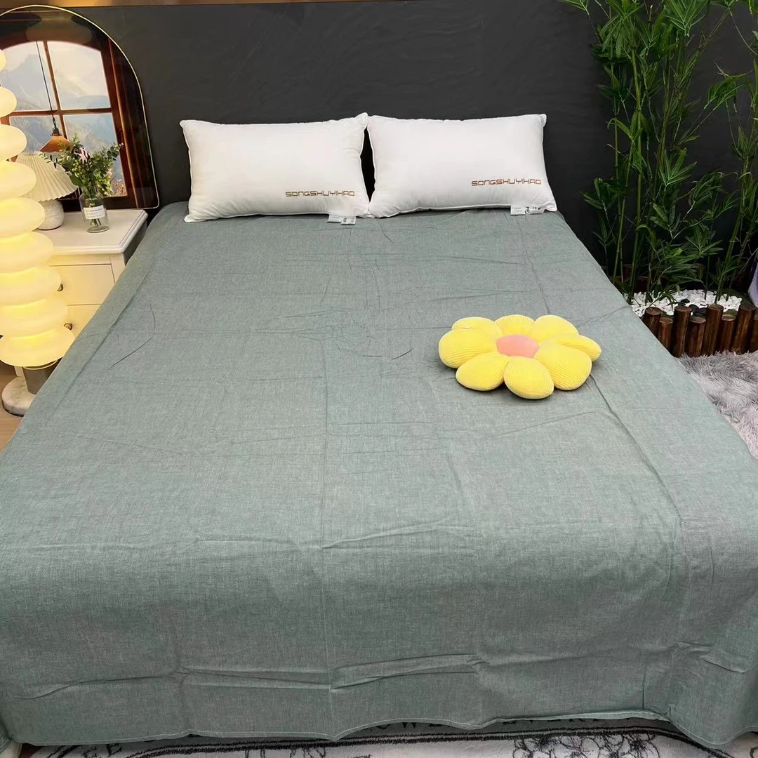 【RR荣荣】纯色系列-全棉色织水洗棉床单【240*250】柔软亲肤！！！！！！
