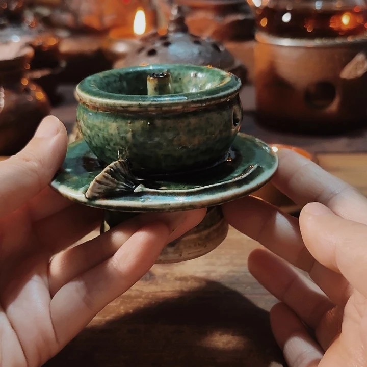 星**薇景德镇陶瓷艺术油灯