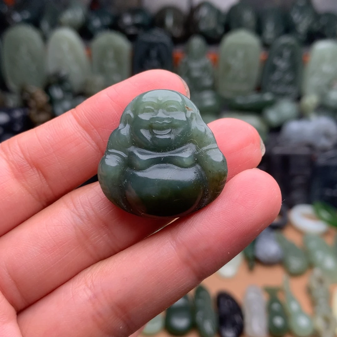 和田玉未镶嵌颈饰挂件25