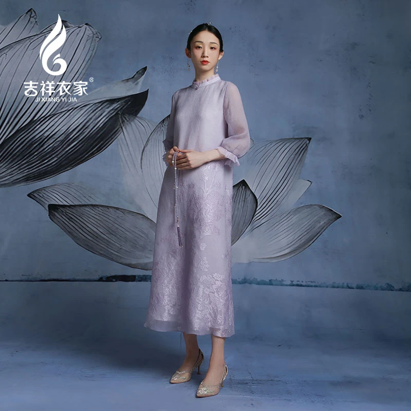 JIXIANGYIJIA/吉祥衣家风传花信（连衣裙）933235163