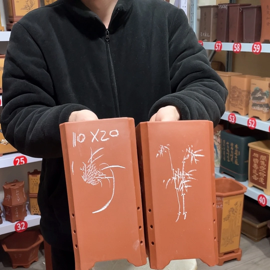 紫砂天心紫砂手工花盆