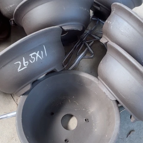 紫砂花盆100-7。26.5-11