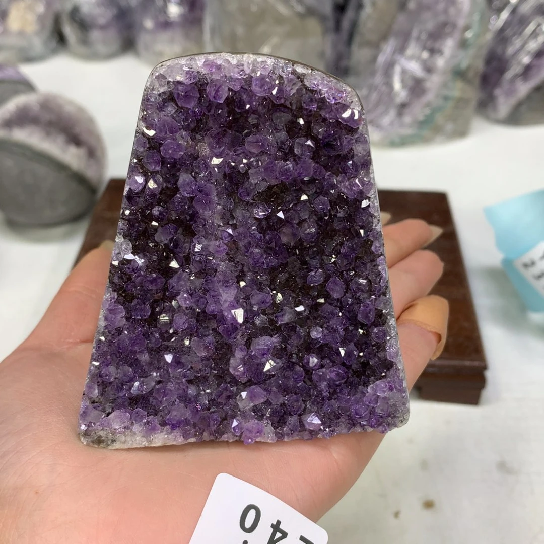 紫晶摆件未镶嵌水晶