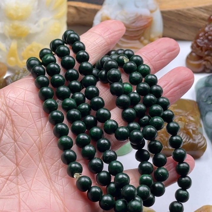 ****侯定制翡翠未镶嵌珠串