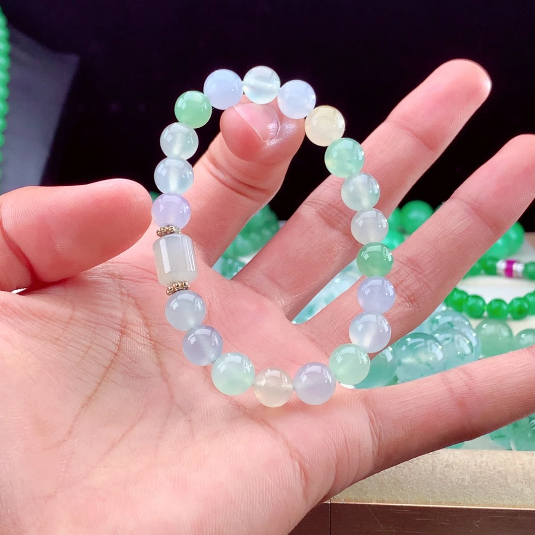 未镶嵌手串翡翠天然翡翠