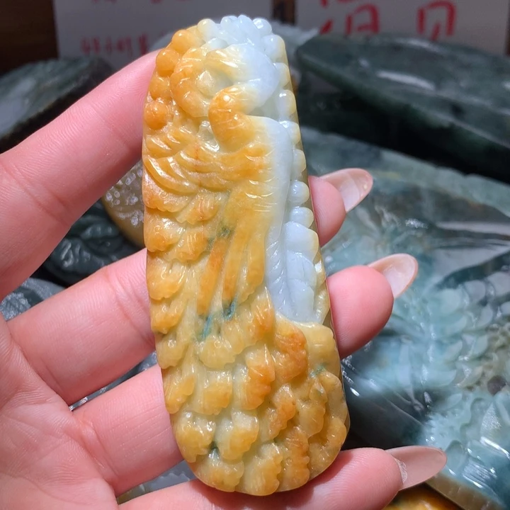 翡翠未镶嵌颈饰保真天然A货翡翠