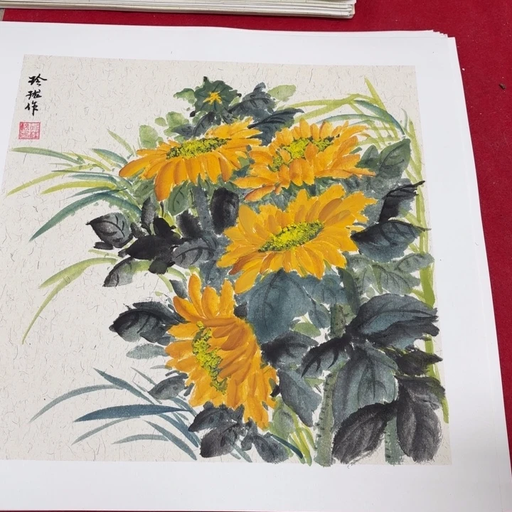 国画花鸟的翅膀和翅膀是一样