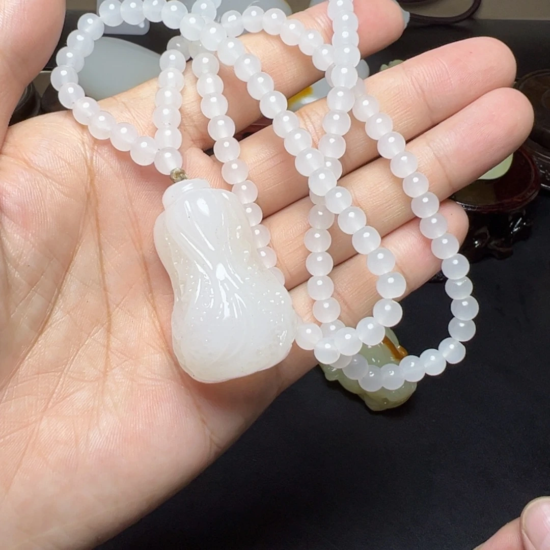 软玉未镶嵌挂件天然玉石精品手把件