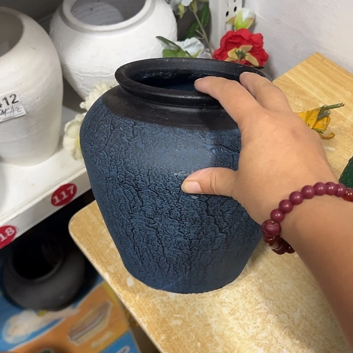 粗陶盆默认打孔高20口13