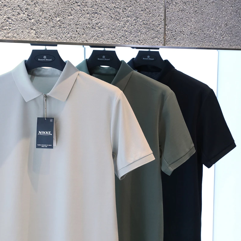 【240112062】舒适与科技 日毛功能性速干羊毛男士都市通勤POLO衫