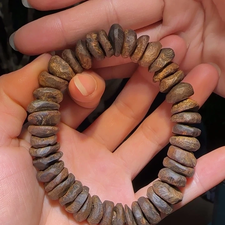 手串沉香海南老白棋沉水树丁手串20.8克