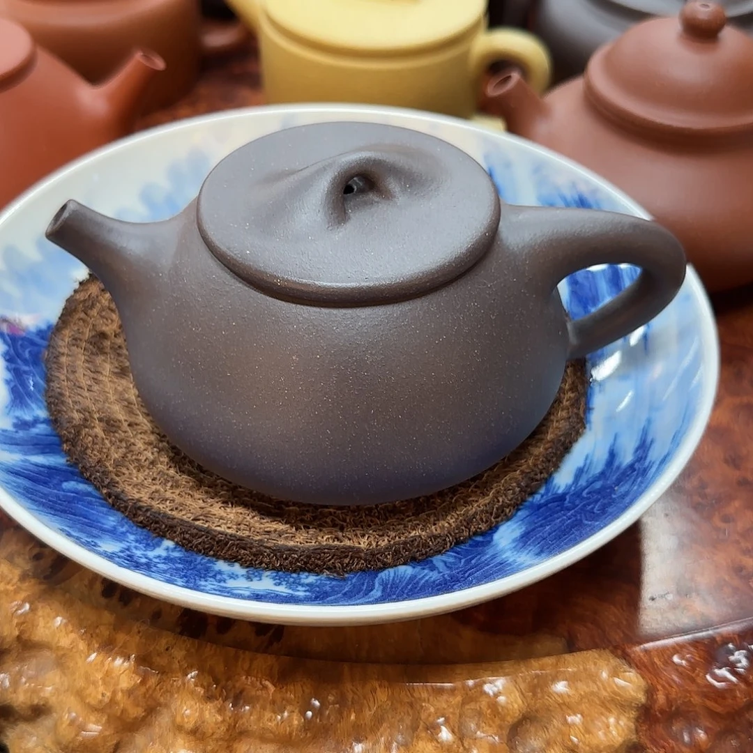 茶壶紫砂天青泥景洲石瓢
