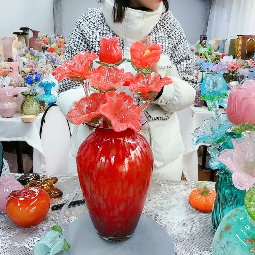 福利不退不换琉璃花瓶艺术品
