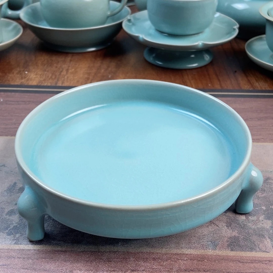 摆件原产地原矿汝瓷～茶器