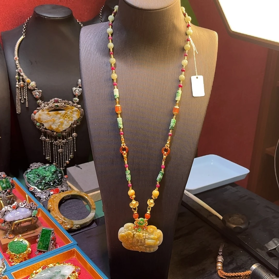 翡翠未镶嵌套链双十二直降不议价