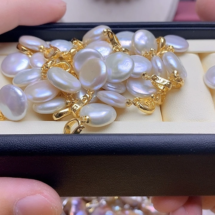 淡水珍珠银S925镶嵌颈饰185