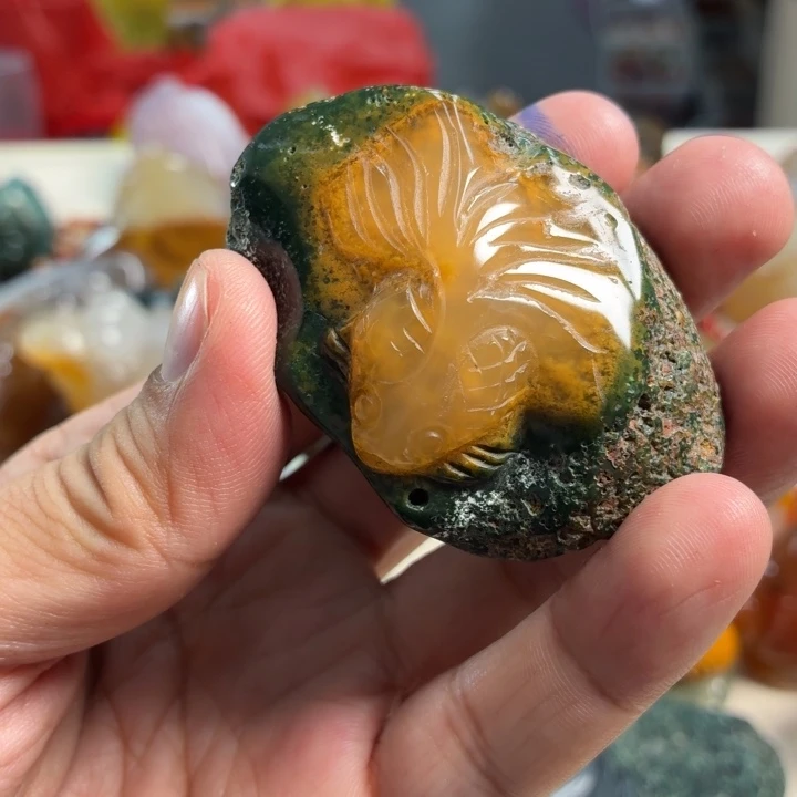 玛瑙/玉髓未镶嵌吊坠(不含链)