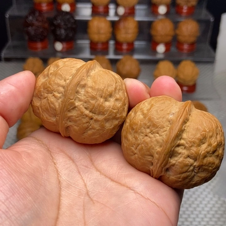蜡***咘把件文玩核桃玉罗汉12