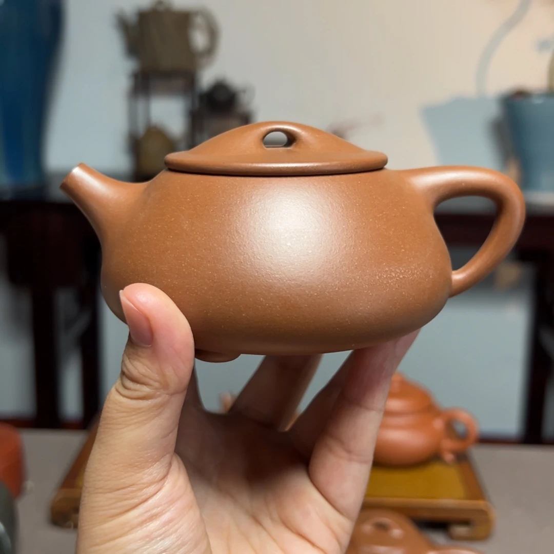 茶壶紫砂石瓢台西紫泥230