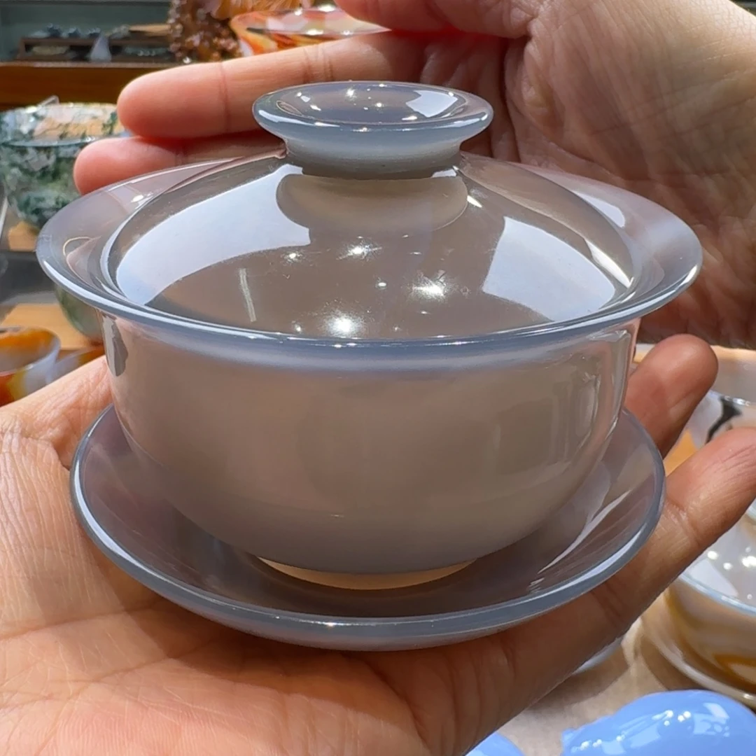 玉***臣玛瑙/玉髓未镶嵌玛瑙盖碗