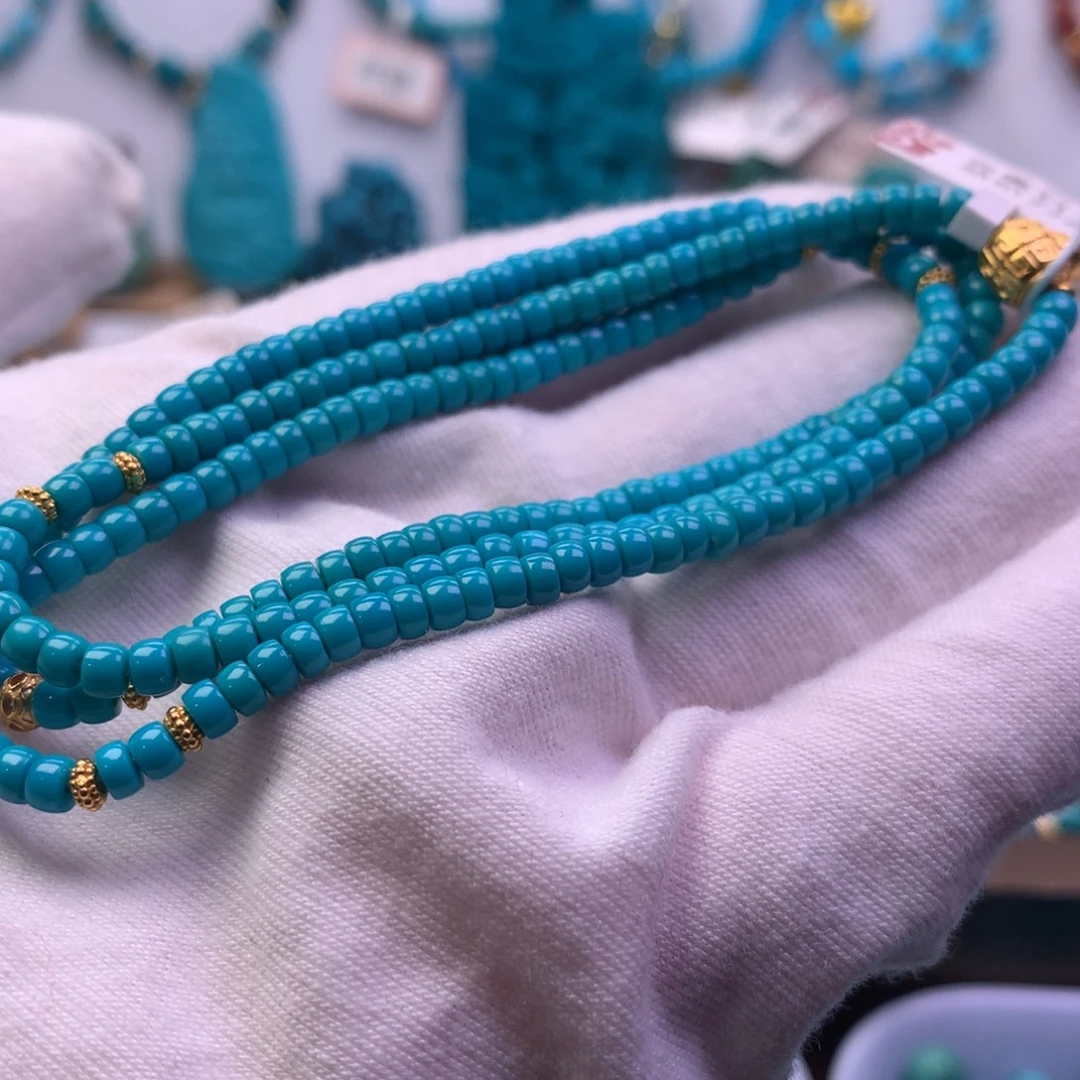 绿松石未镶嵌108长串