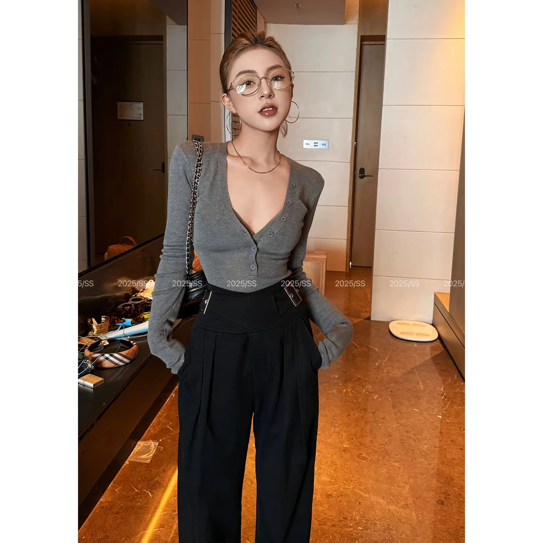 【娇娇私服定制】新款上新时尚抹胸+针织衫两件套28310#