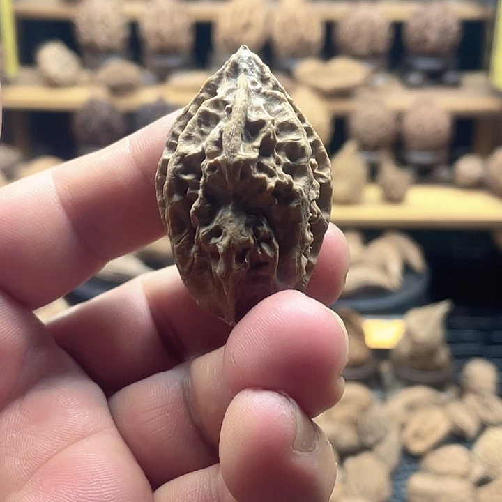 把件文玩核桃双面鬼脸