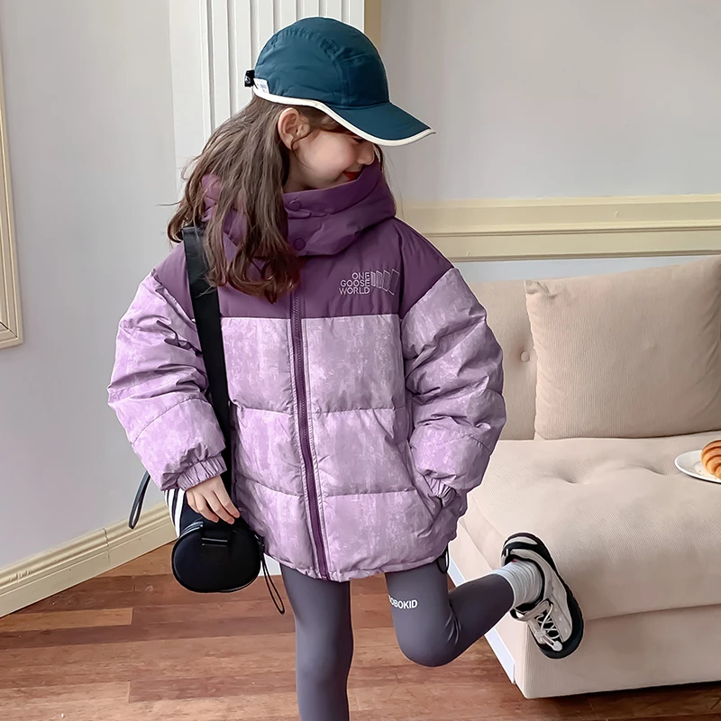 儿童冬季新款网红款潮牌高货时尚洋气厚款YR8885  儿童羽绒服