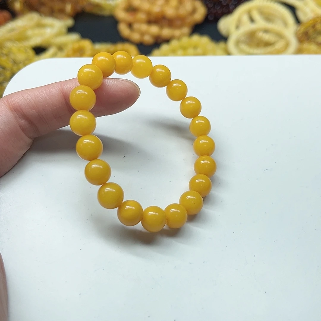 蜜蜡未镶嵌手串蜜蜡手串