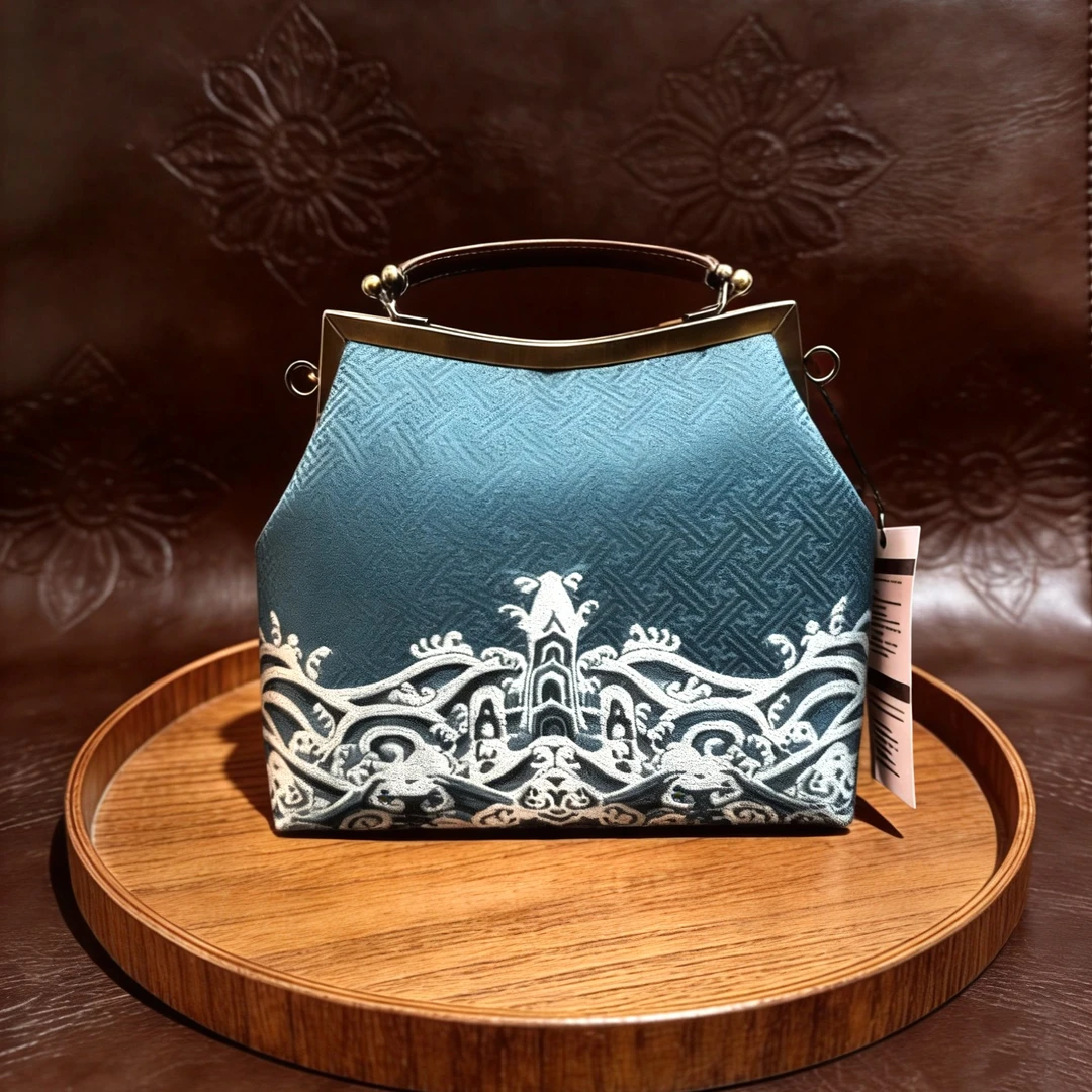 秦淮礼物 织锦口金包民族风中国风中式