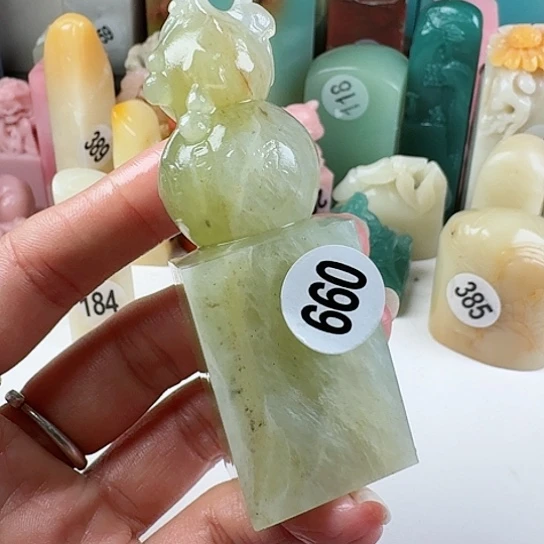 青田石印石喃**语印石章料…….