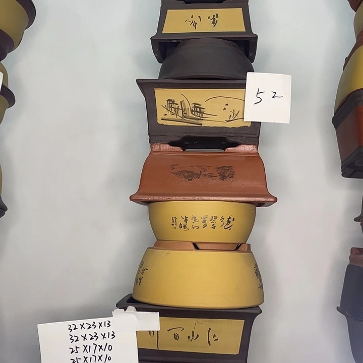 52紫砂花盆捡漏捡