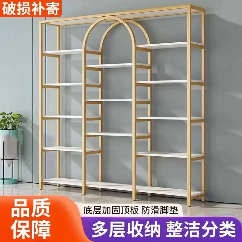 【爆款】轻奢展示架美甲展示架产品货架美容院置物架甲油胶柜子展柜