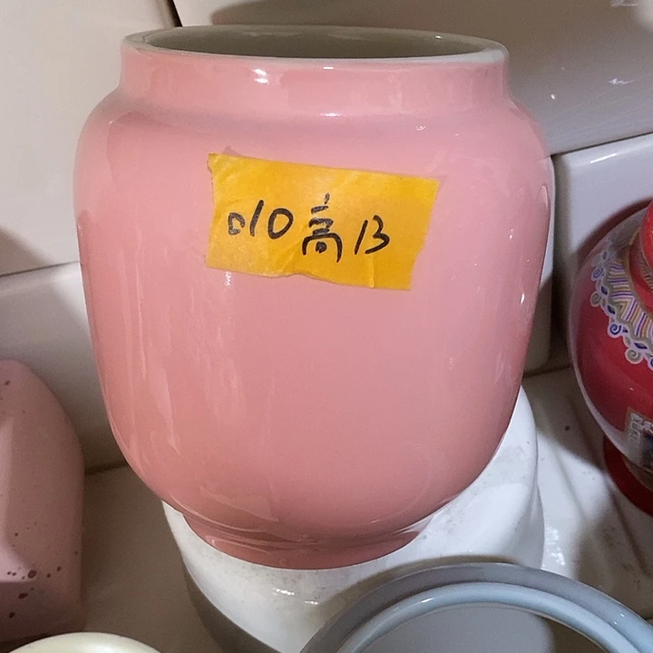 陶瓷花盆有孔 瑕疵介意勿拍