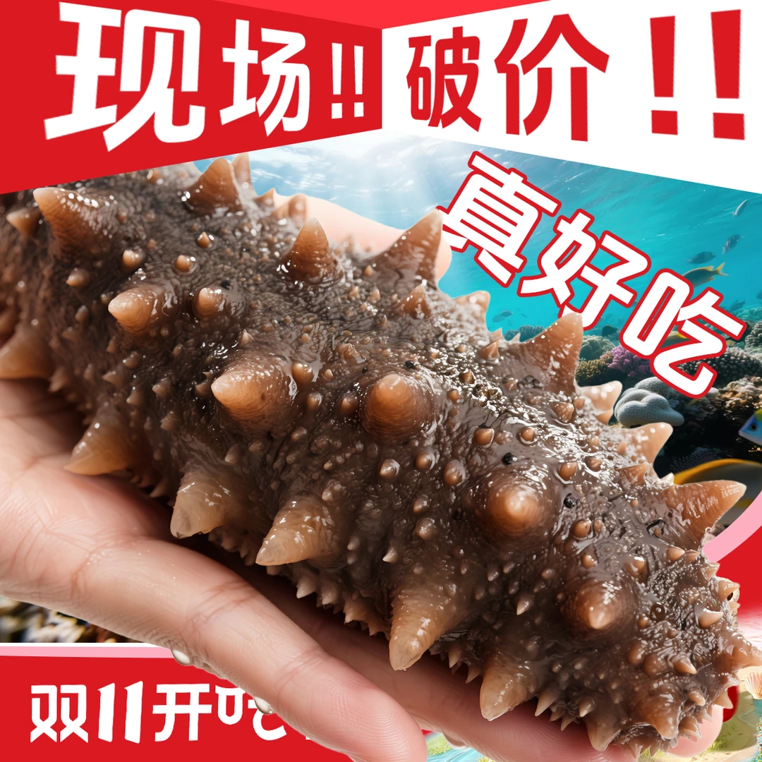 [比脸都大] 3斤9A大海参 口感Q弹好吃有嚼劲 头茬秋参 大连直发