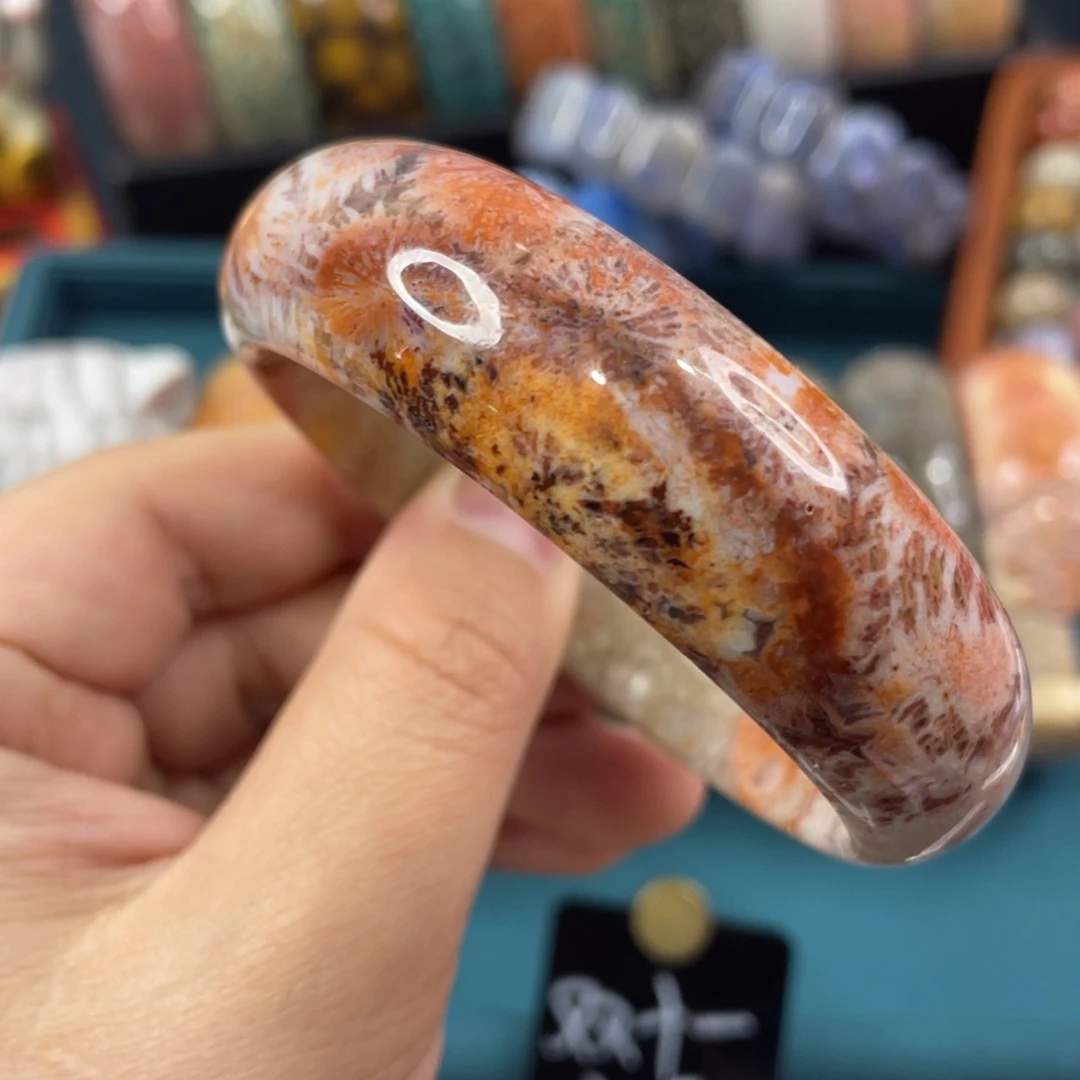 未镶嵌手镯硅化玉