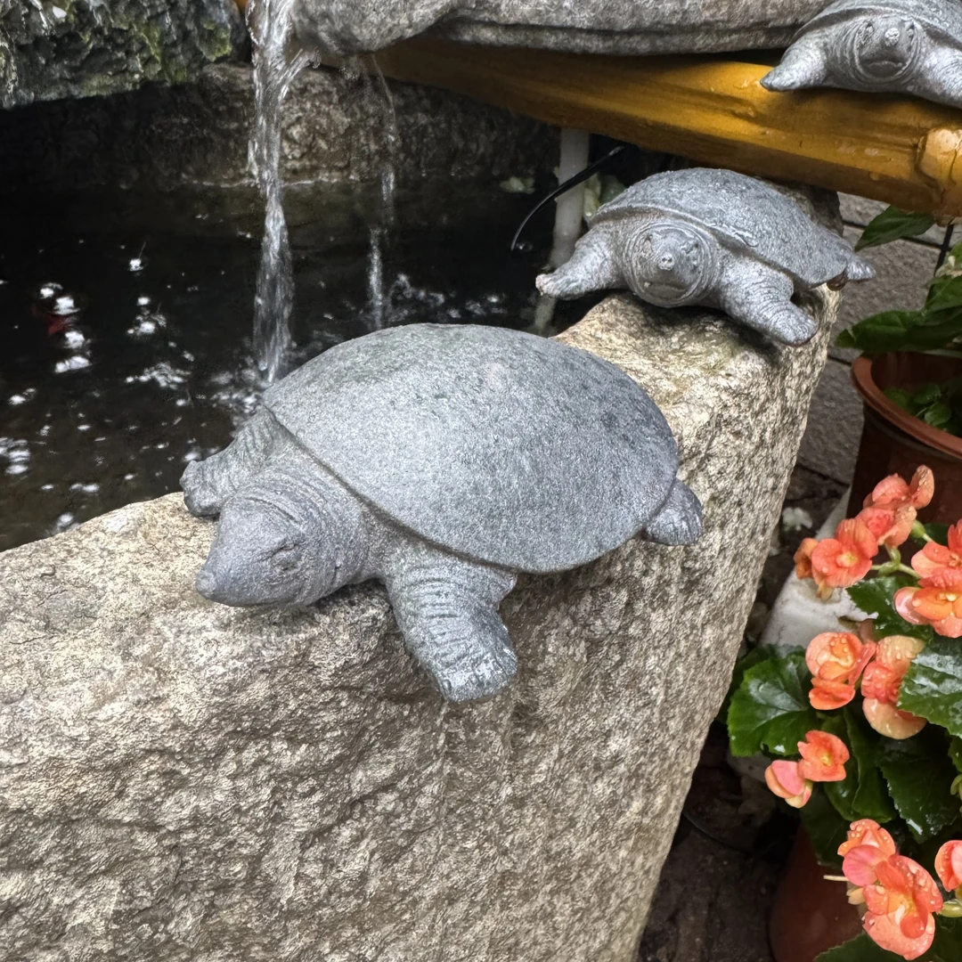 庭院龙龟喷泉装饰流水假山造景鱼池摆件