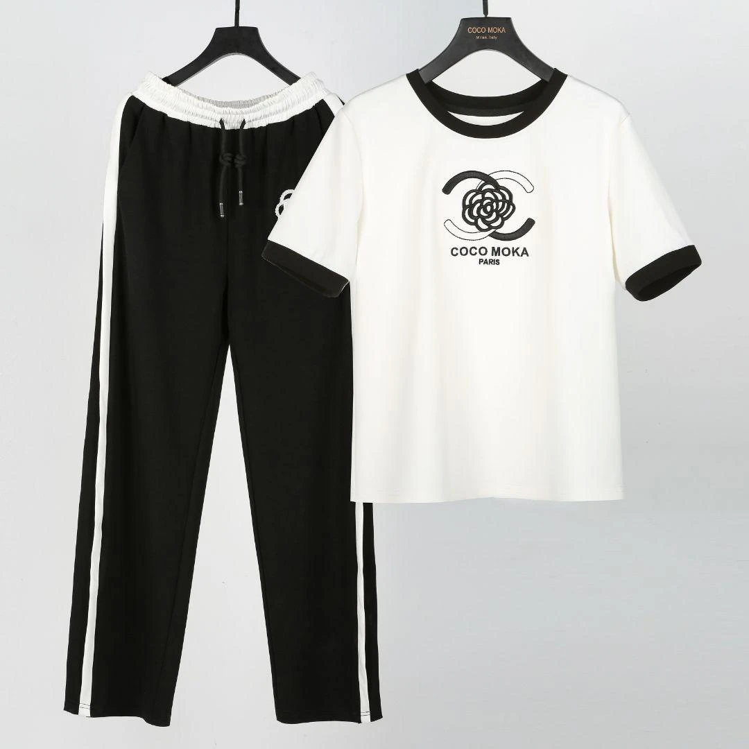 2025新款休闲套装洋气时尚夏季宽松运动 SY023-1