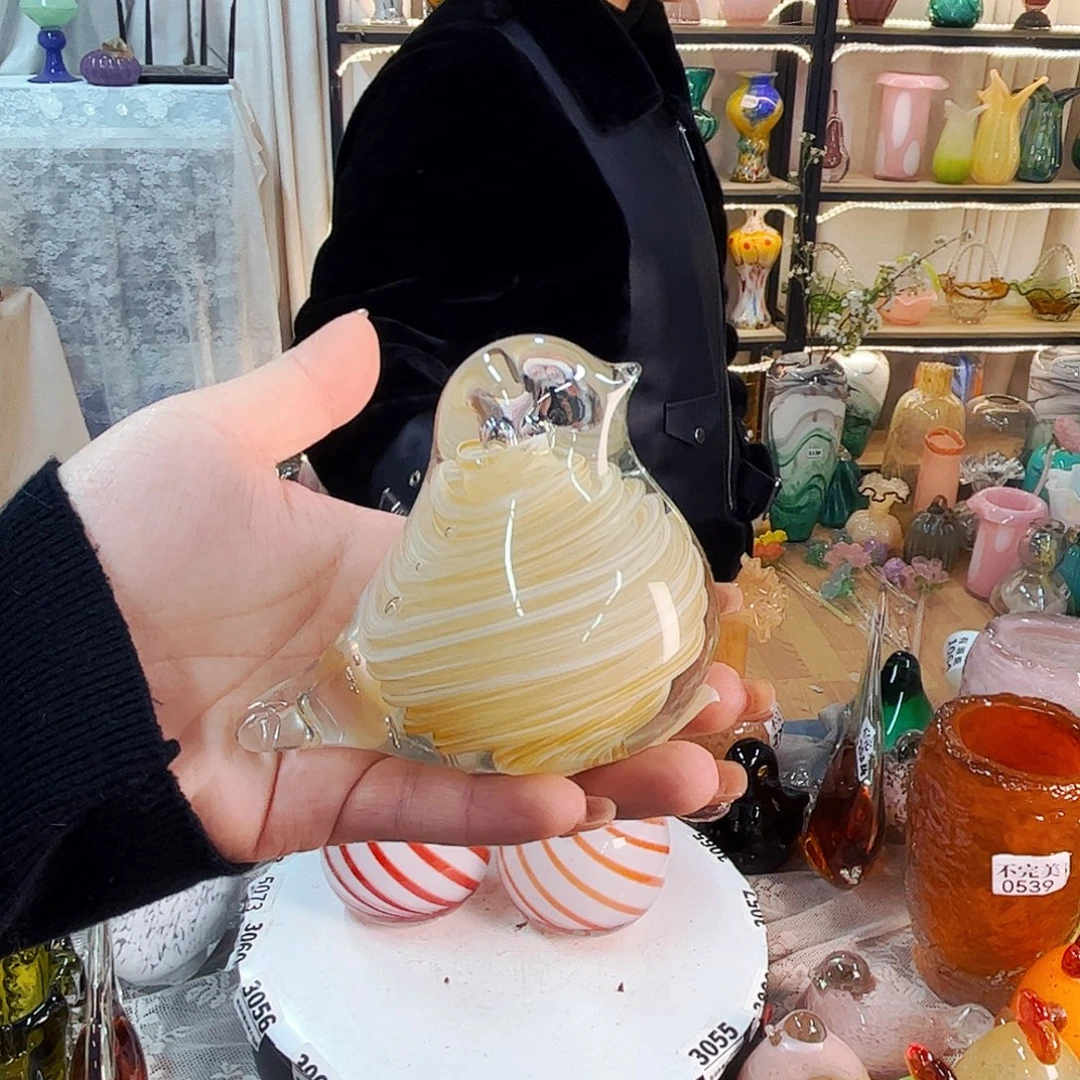 鸟家悦美居琉璃摆件
