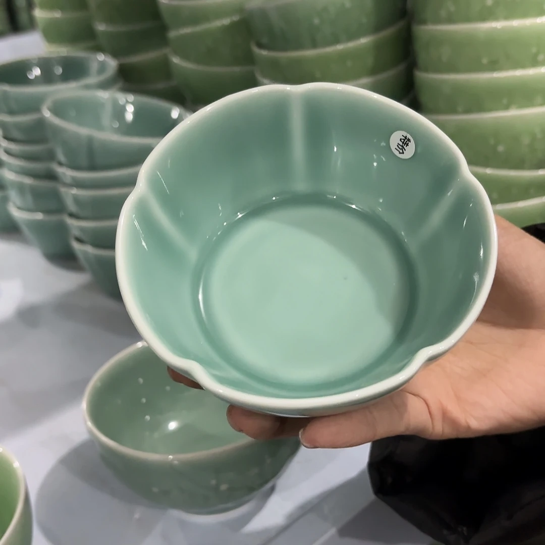 龙泉云间青瓷小米茶器