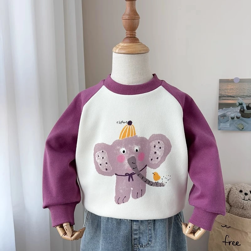 女童卫衣春秋2025新款小童薄款洋气时髦儿童女孩女宝春装韩版上衣