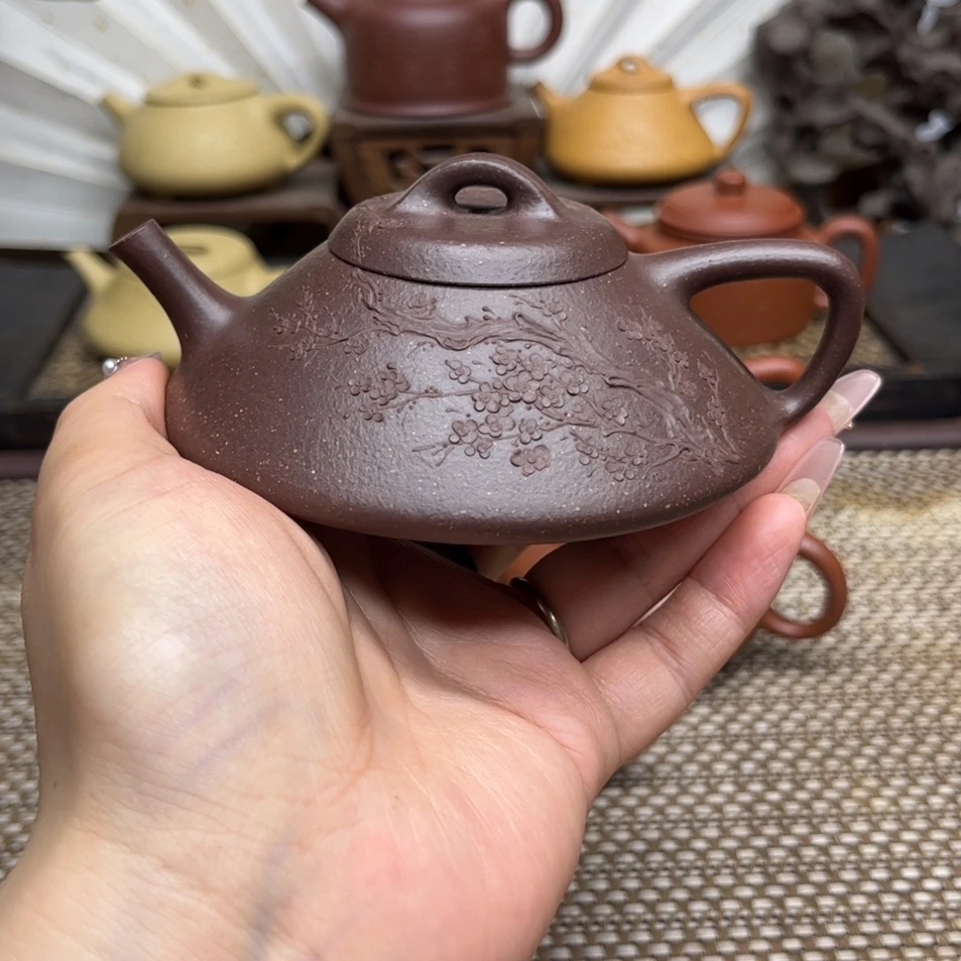 茶壶紫砂微瑕天青全手170毫升左右