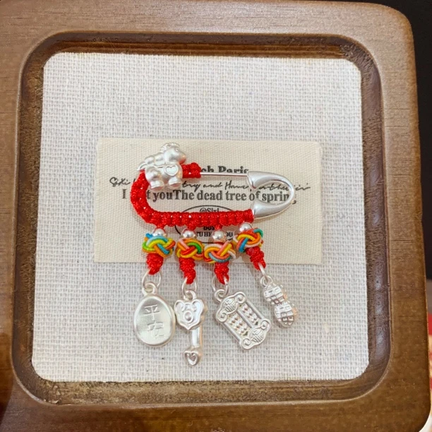 足银胸针 纯银孕妇别针 马年宝宝别针 本命年 生肖马宝宝礼物