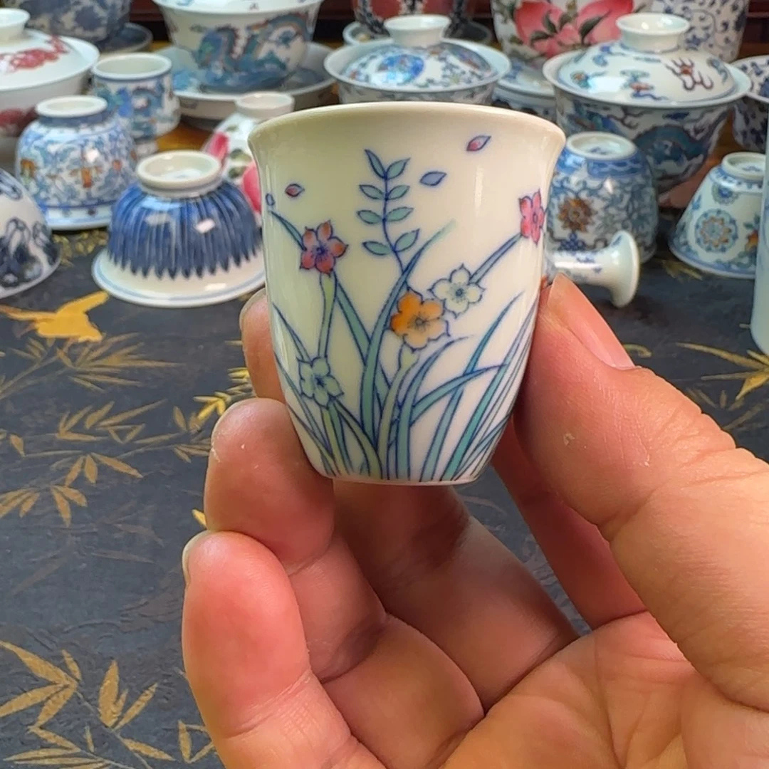 斗彩闻香主人杯一个