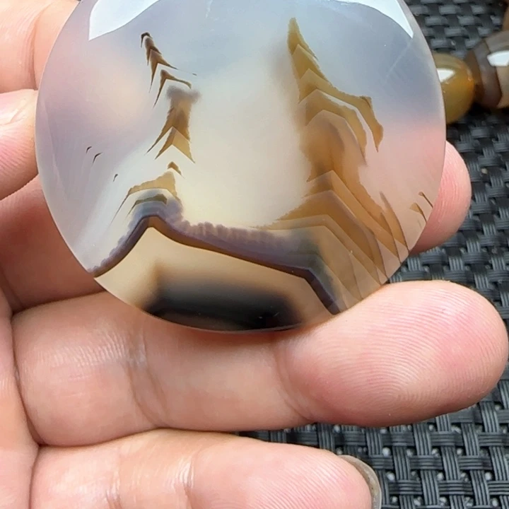 心***空玛瑙/玉髓颈饰未镶嵌