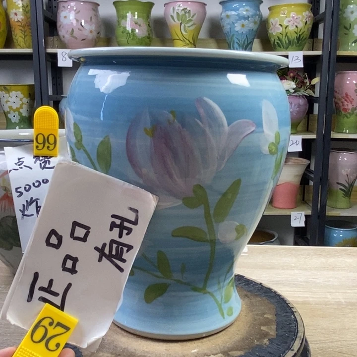 景德镇高温陶瓷花盆