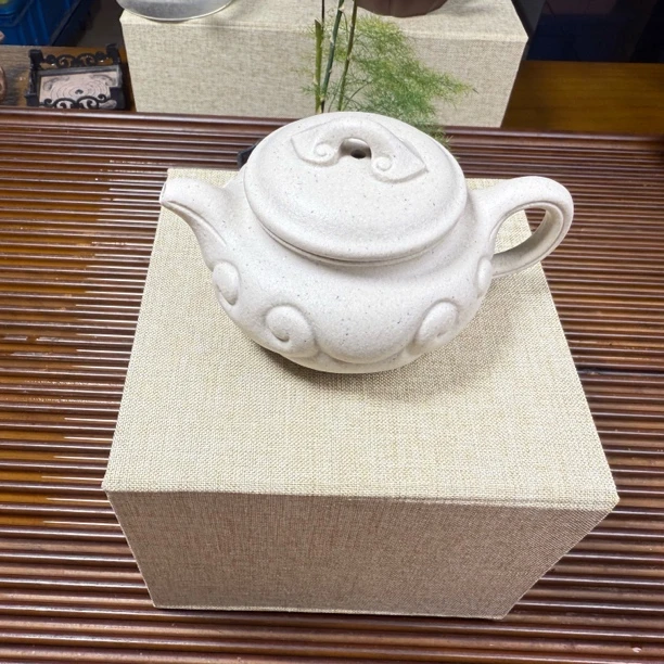 【如意仿古】原矿无添加白段泥半手工如意仿古240cc