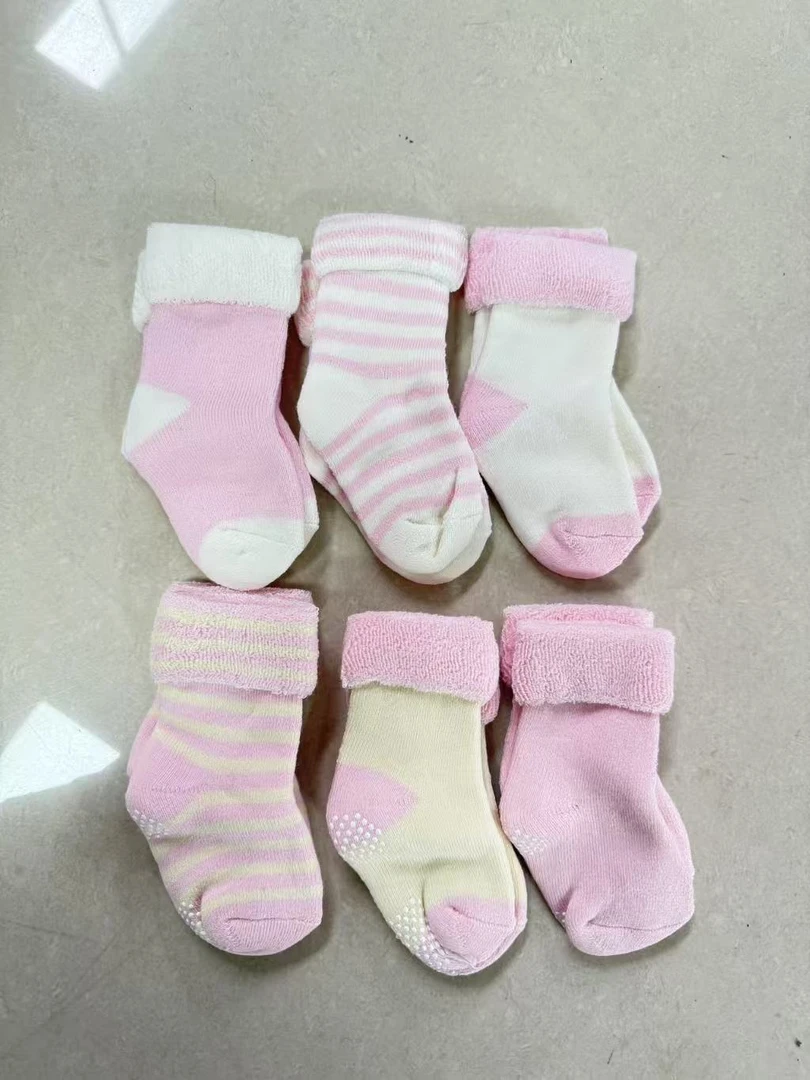 好好家女宝毛巾袜2包随机发  6月6 现