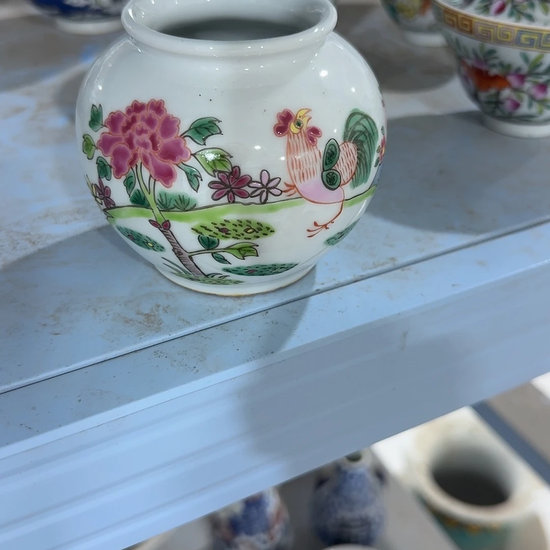 瓷片摆件手绘瓷器处理